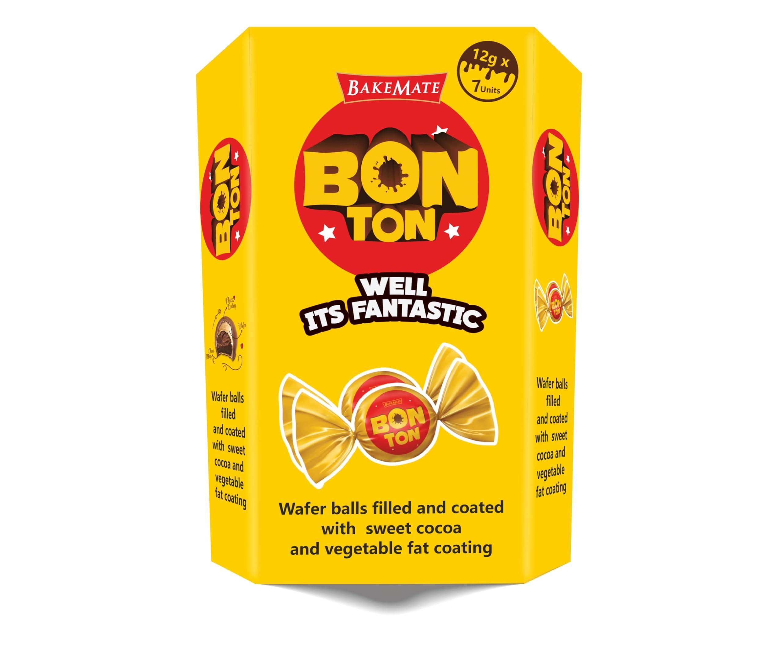 BakeMate BakeMate Bon Ton Pack Contain Wafer Coated Layered Chocolate Wafer Balls | Chocolate Wafers | Wafer Balls | Chocolate wafer Combo Pack | 252g