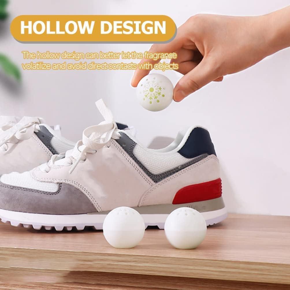 ANNIE ANNIE Sneaker Deodorizer Balls Air Freshener Balls Professional Sneaker Air Freshener Balls Shoes Odor Deodorizer Balls Gym Bags, Closet, Locker and Trash Can Freshener Balls (6 Pcs)