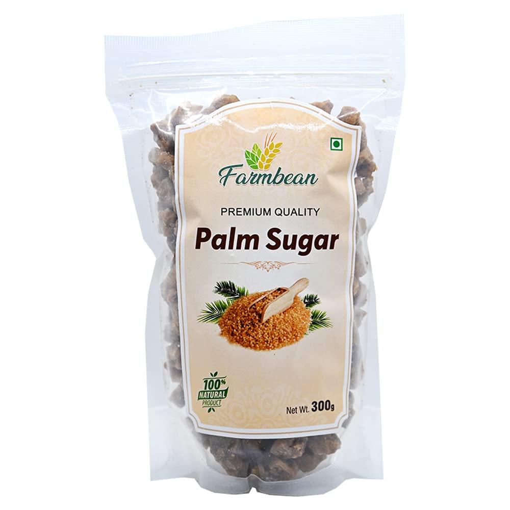 Farmbean Farmbean Palm Sugar | Organic Palmyra Palm Sugar | Natural Sweetener Sugar Alternative Organic | Non GMO - 300 Gms