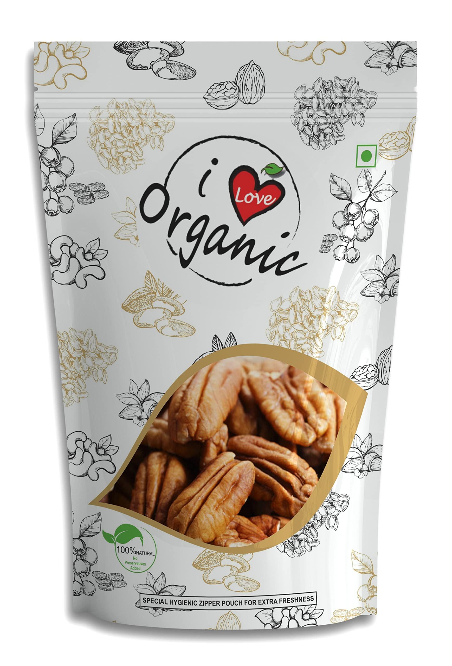 I LOVE ORGANIC I love organic Mexican Pecan Nuts. 100% Natural | Jumbo Size | Organic Pecans (500 g)
