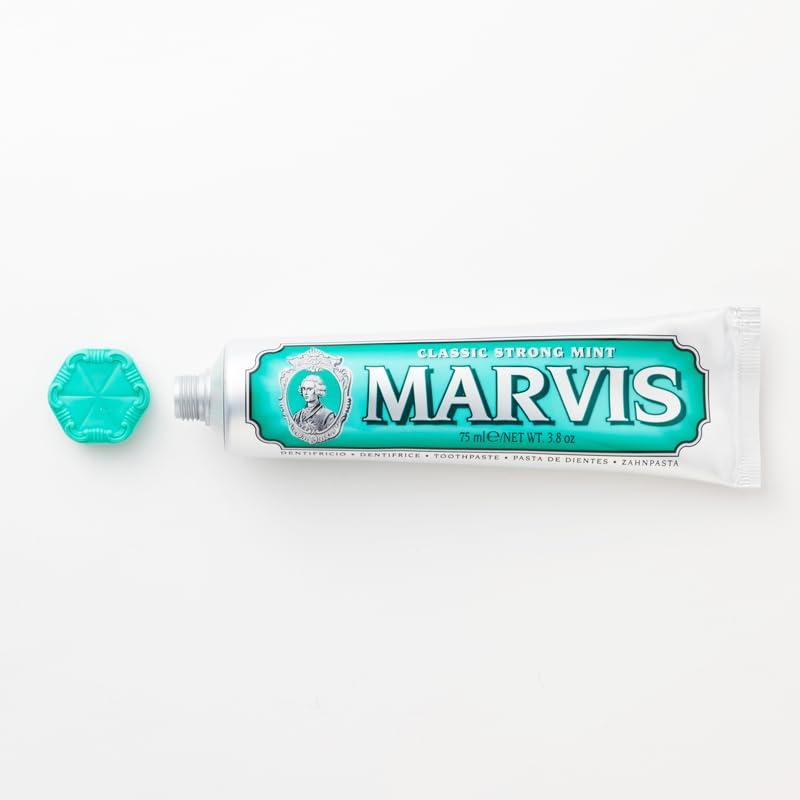 Marvis Marvis Classic Strong Mint Toothpaste, Controls Plaque, 3.8 Ounces