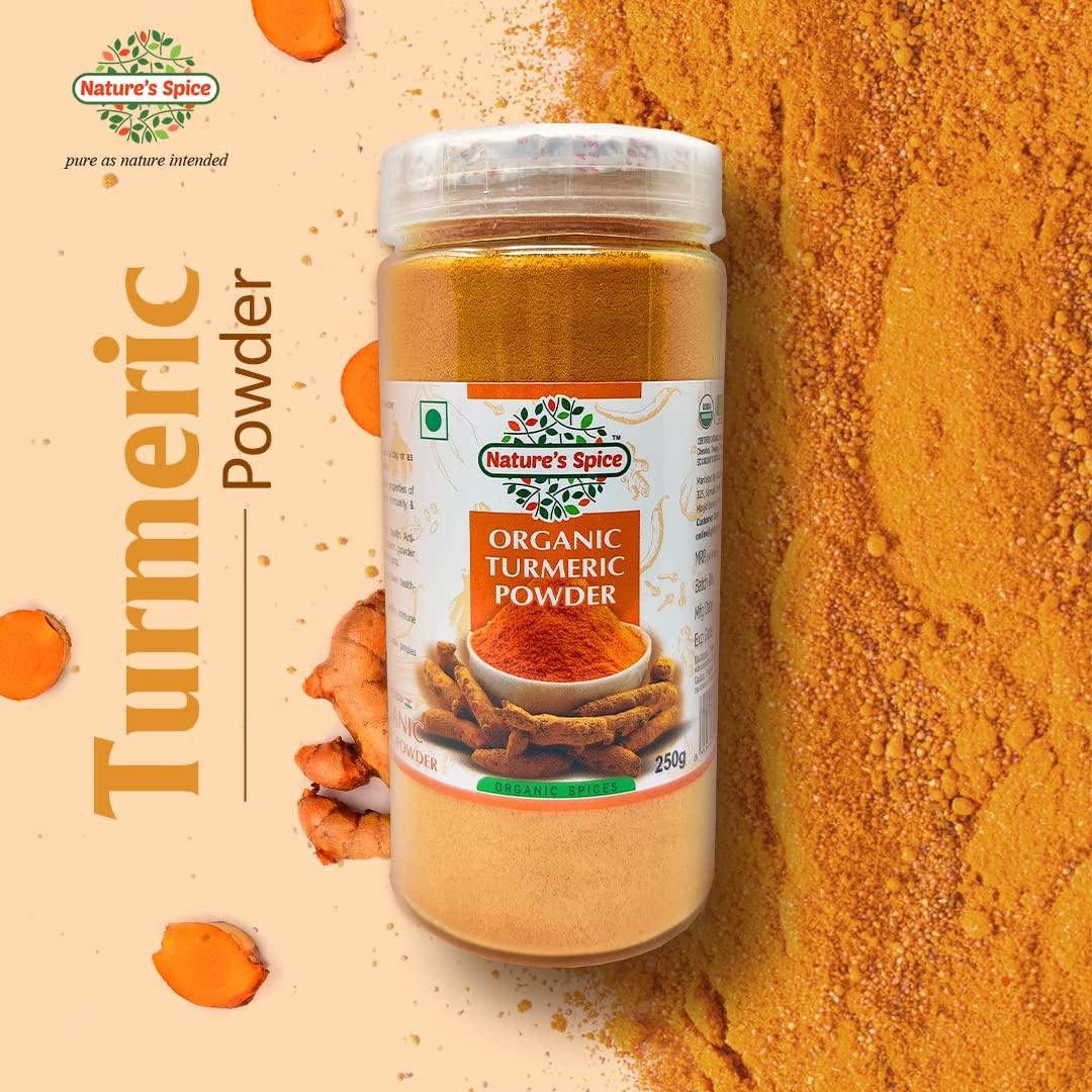 Nature's Spice - Pure as Nature Intended Nature's Spice Fresh Organic Turmeric Premium Haldi Powder 250g