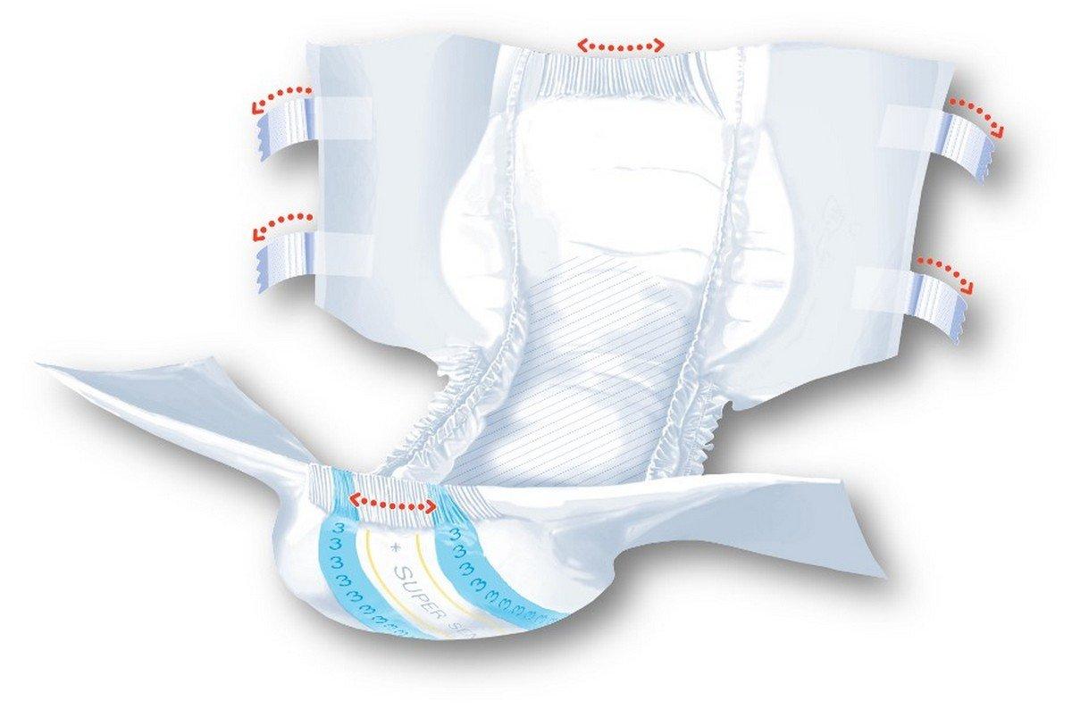 Seni Seni Breathable Adult Diapers - Medium (30 Pieces)