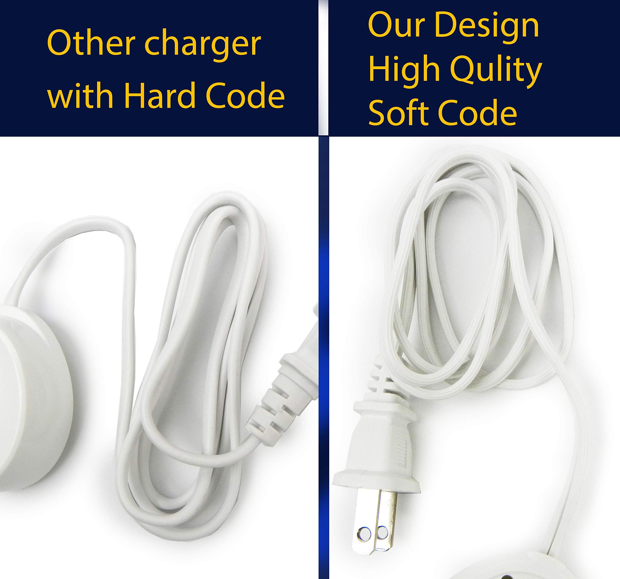 JDK JDK Replacement Braun Oral B Electric Toothbrush Charger Power Cord Supply Inductive Charging Base Model 3757 Portable 110-220V Travel Charger