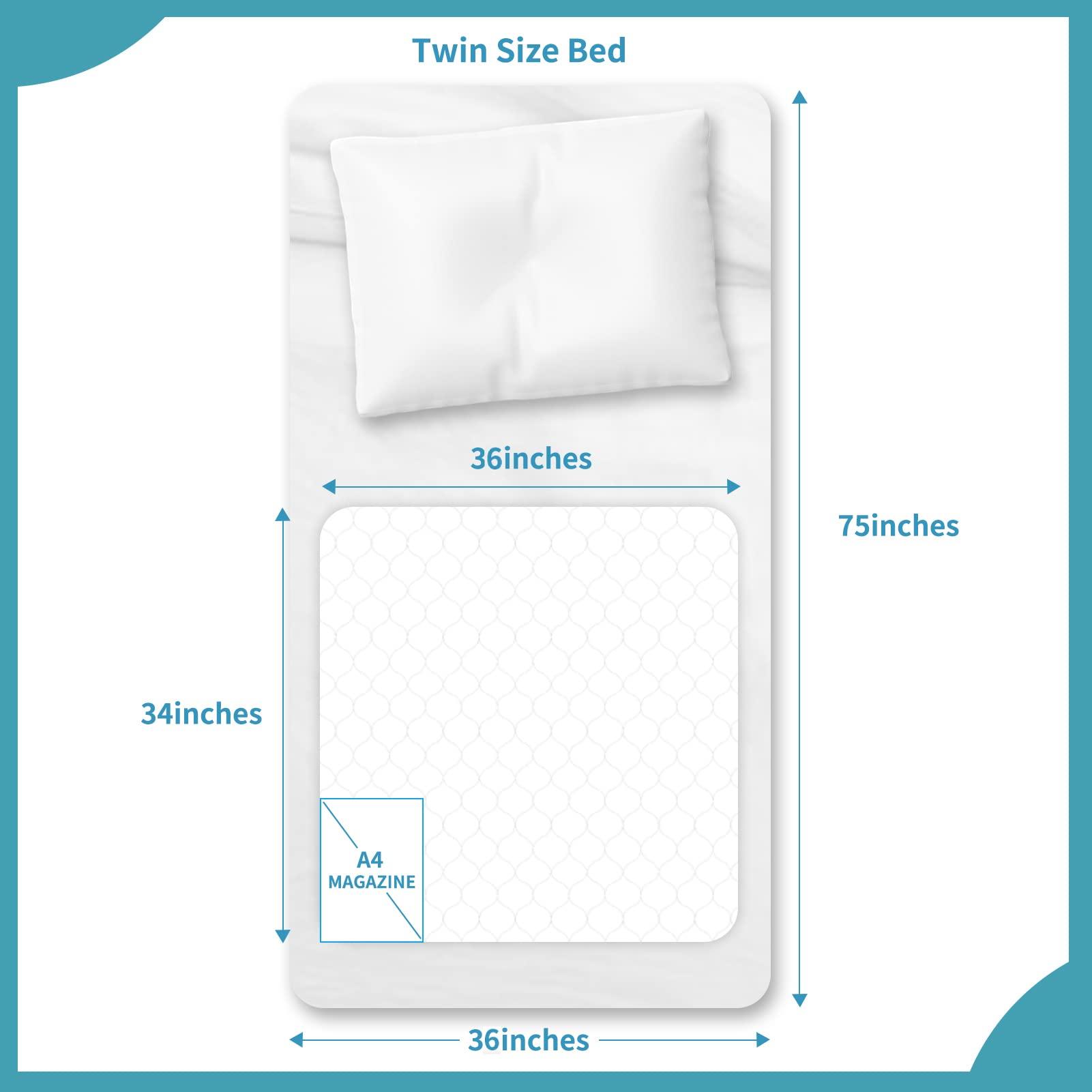 SOFYFINE SOFYFINE Bed Pads for Incontinence Washable, 34 X 36 Inches Large Chux Pads, Reusable and Waterproof Mats, Baby & Kids Pads, Women Pads, Puppy Training Pads, Pack of 2 (2Blue & 2Green)