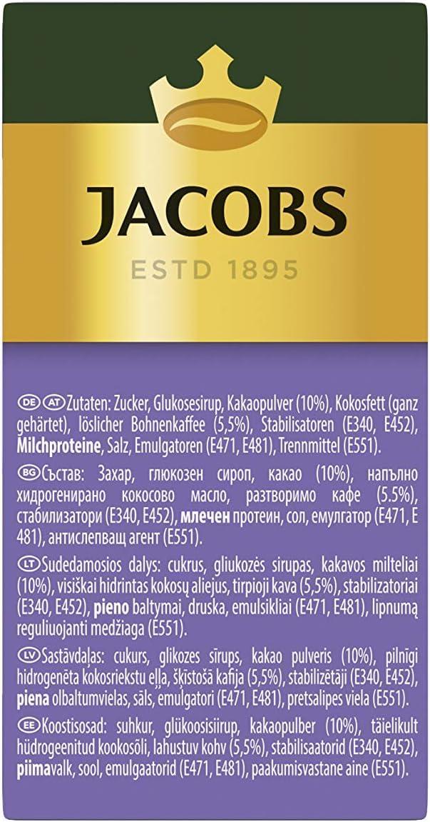 Jacobs Jacobs Milka 3 in 1 Coffee Specialties - 10 Sticks with Instant Coffee 180g (Imported)