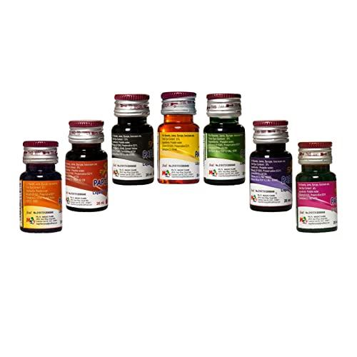 Papilon Food Flavours & Colours Papilon Pack of 7 Liquid Food Colours 20ml each.