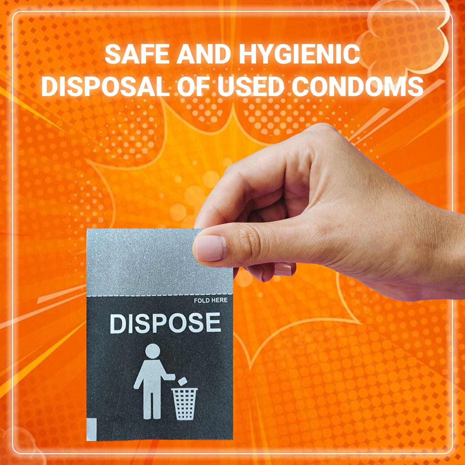 NOTTY BOY NOTTY BOY HardCore Dotted Condom, Big Raised Dots For More Pleasure - 15 Units (Pack of 5)