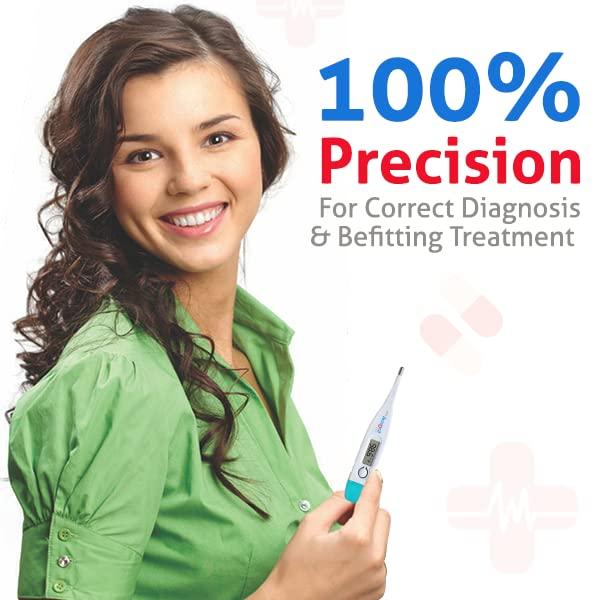 BPL Medical Technologies BPL Medical Technologies Accudigit DT-04 Digital Thermometer With Quick Measurement of Oral & Underarm Temperature in Celsius & Fahrenheit