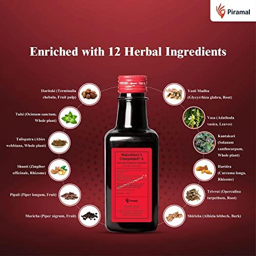 Waterbury's Compound Waterbury's Compound A-Provides Quick Relief from Cold & Cough| Ayurvedic Immunity Booster | 250 ml