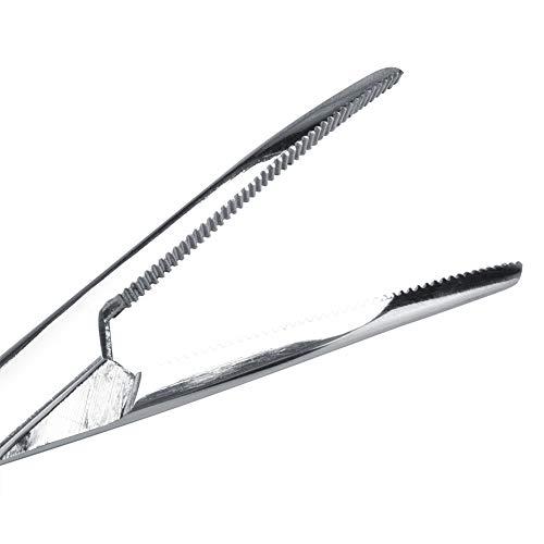 cigemay Remove Ear Hair, Dog Trimmer Accessories, Tweezers, Ear Clips, Curved Nose Cleaning Pliers, Grooming Scissors(Big)