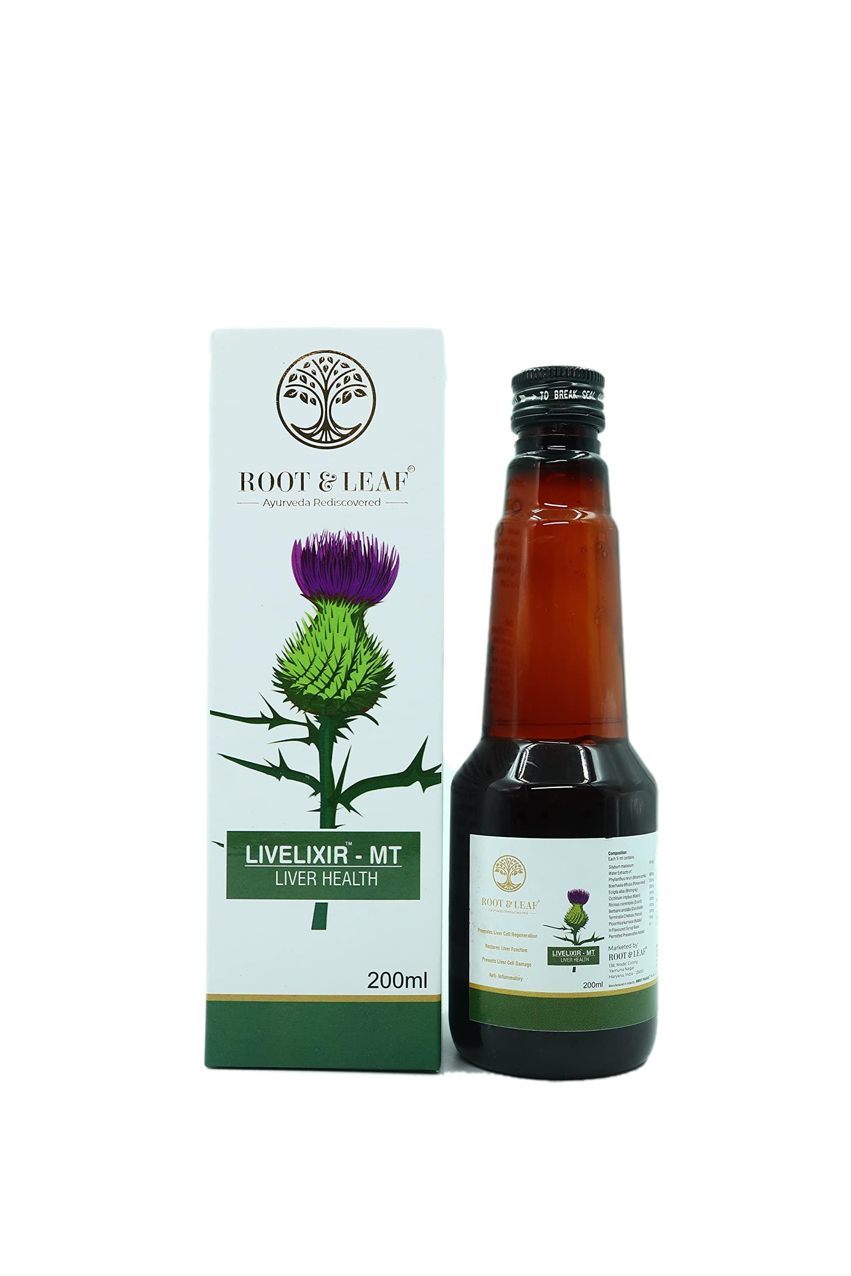 Root & Leaf Root & Leaf LiveLixir MT Syrup, Supports Liver Health, Prevent Liver Cirrhosis, Treat Fatty Liver (Pack of 2)