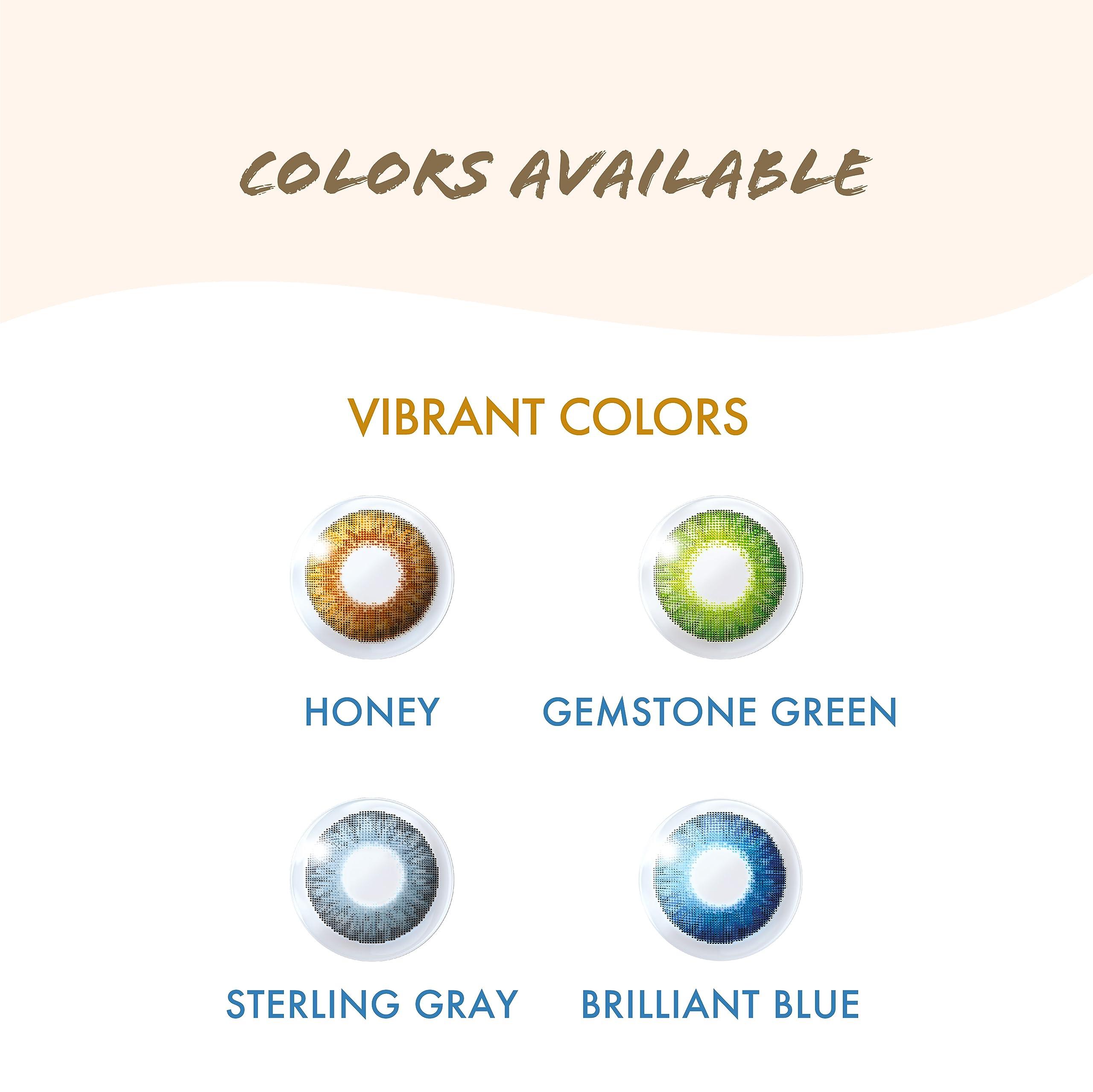 ALCON Alcon AirOptix Colors - Monthly Color Contact Lenses (-06.00, Brilliant Blue, Pack of 2)