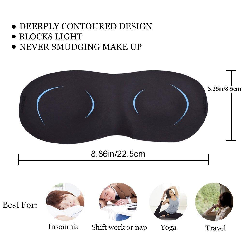 FreshDcart FreshDcart Polyester Super Soft Meditation Mask Black Eye Vision & Smooth Travel Band For Sleep Eye In Day/Night For Men Women Boys Girls (Fdc-Black)