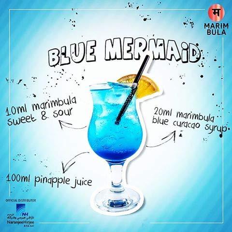 Marim Bula Marim Bula Flavoured Fruit Syrup 1000ml (Blue Curacao)