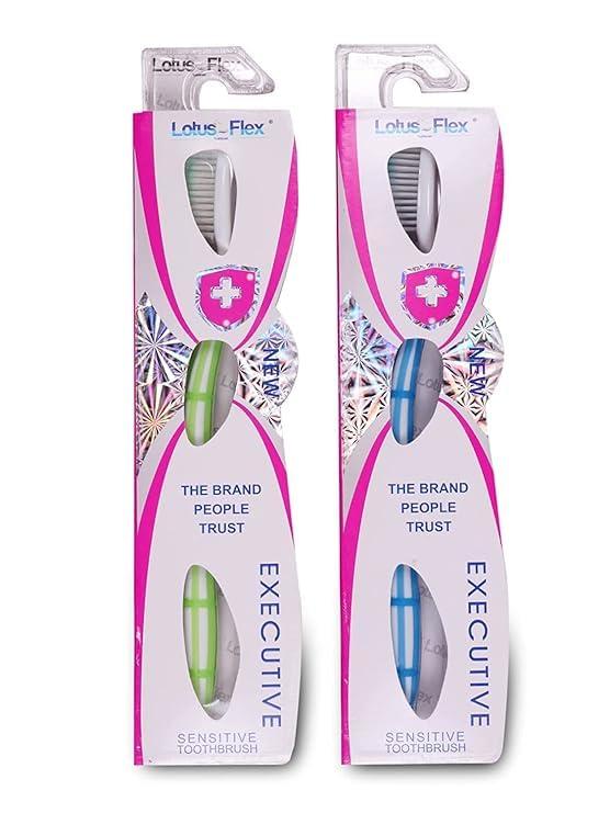 TOOTHBERRY INDIA PRIVATE LIMITED LOTUS BRUSH Flex with Soft Grade Bristles | Ultra Soft Toothbrush | (Pack of 8)