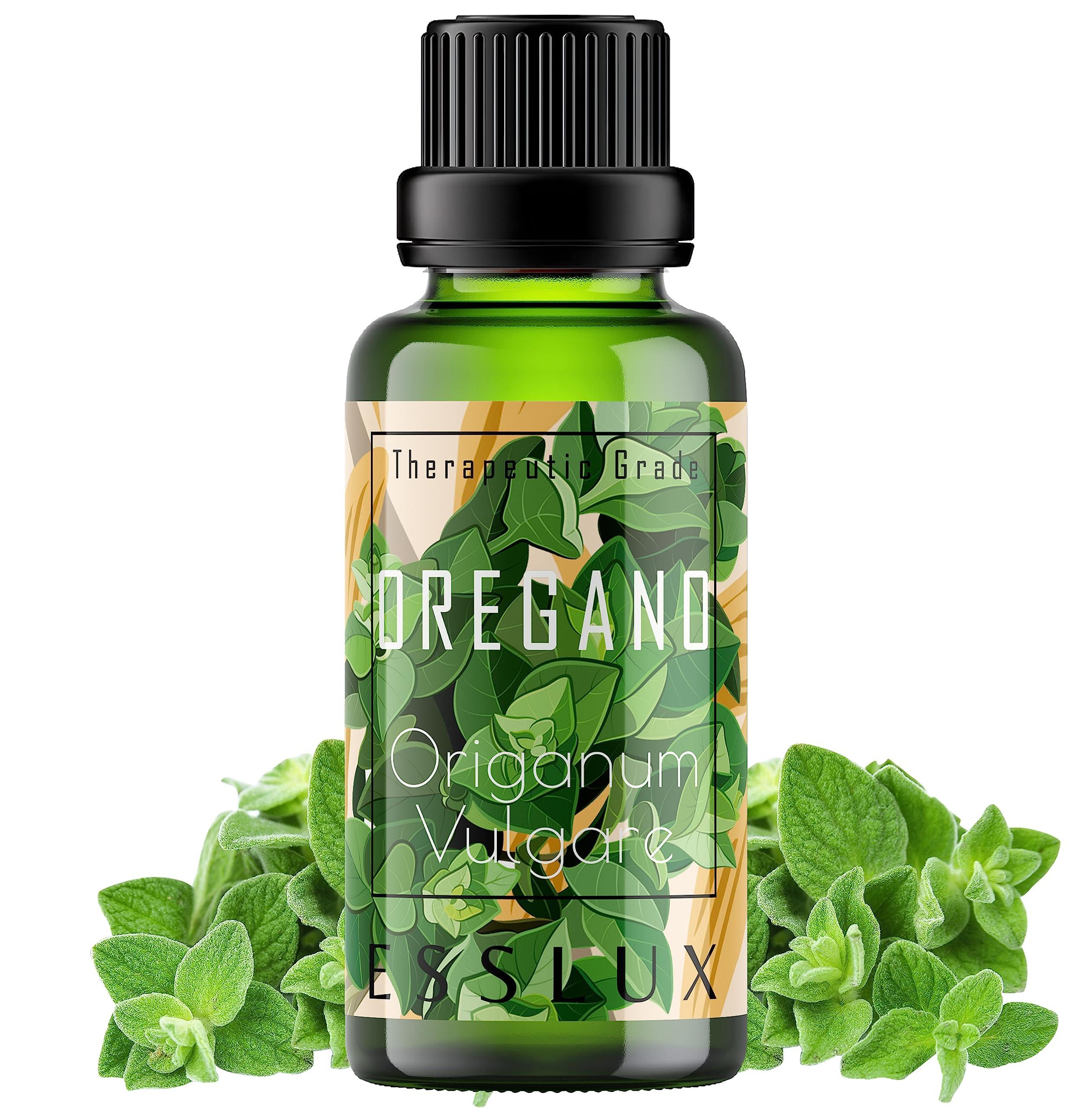 ESSLUX Esslux Oregano Essential Oil for Soothing Sensitive Skin - Therapeutic Grade Oregano - Perfect for Aromatherapy, Sensitive Skin, Health & Breathing - Use in Diffuser or on Skin - 15 ML