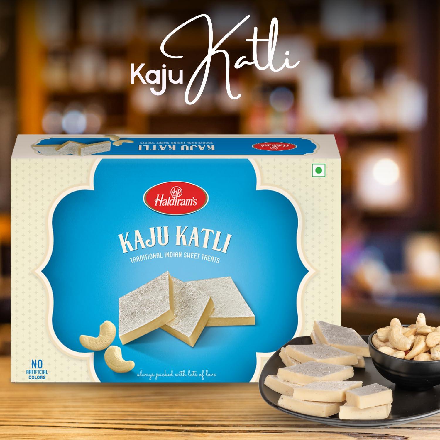 Haldiram\'s Haldiram\'s Kaju Katli 200 Gm X 1 Box | Kaju Katli Made with Finest Cashews | Kaju Barfi | Indian Mithai | No Added Colours | Premium Handcrafted Traditional Sweets | Great Gift Pack