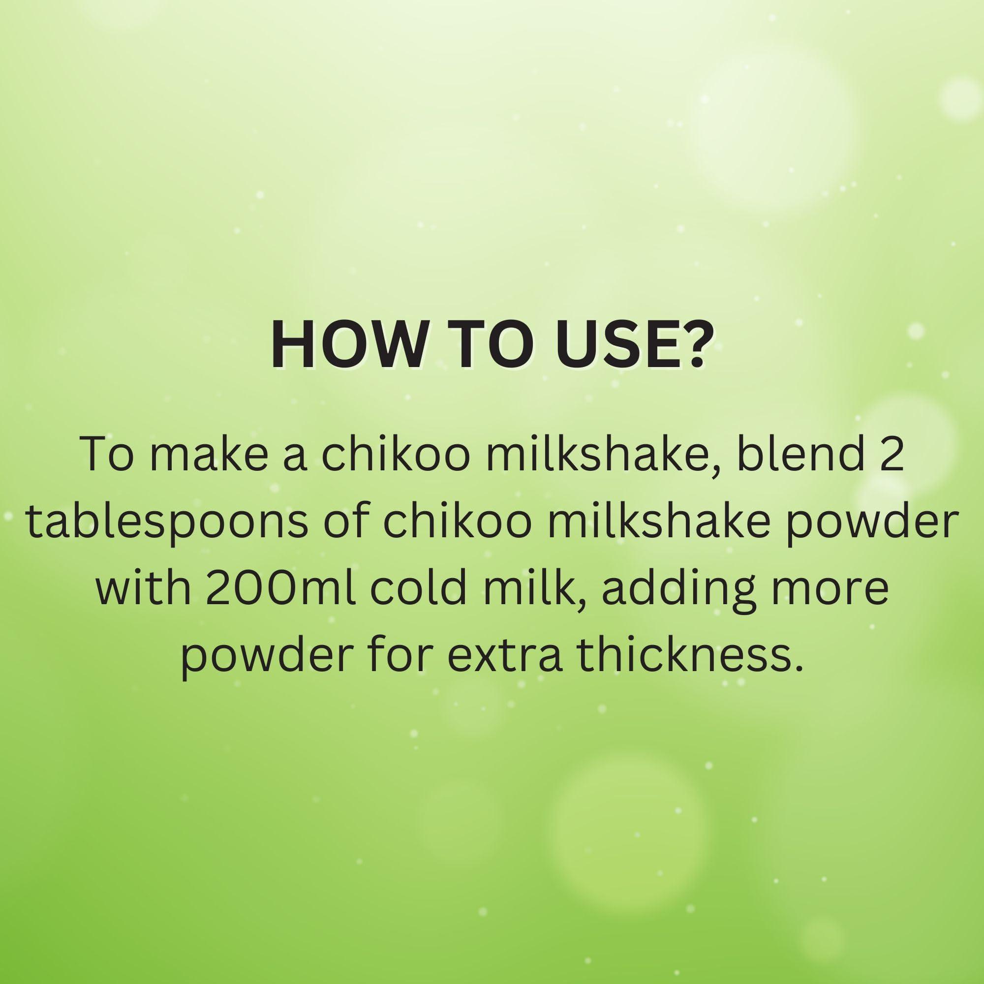 PATEKAR AGRO PATEKAR AGRO Chickoo Milkshake Powder (500 Gr)