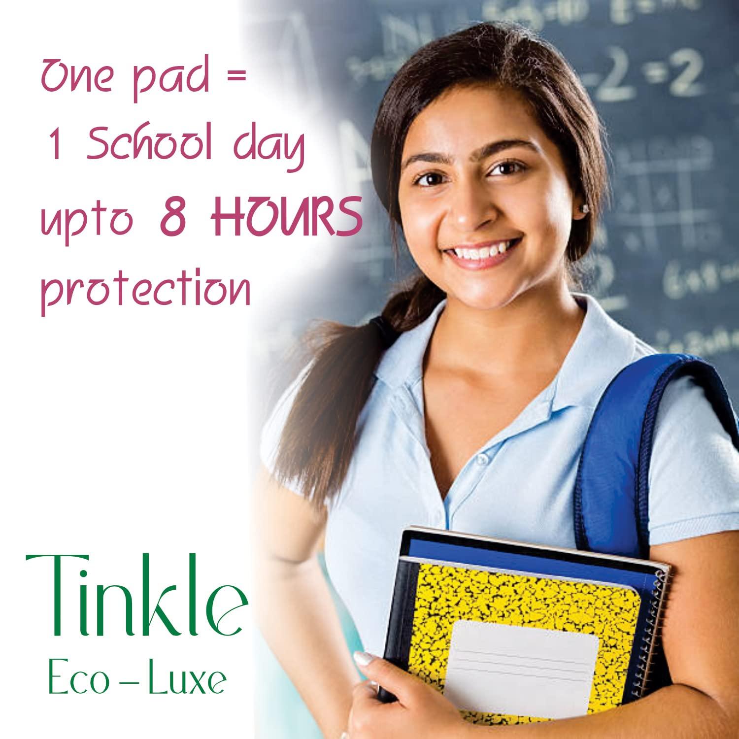 Tinkle Tinkle Maxithins Teen Sanitary Pads for Teenage Girls, Rash Free, Cotton Soft, Small, Pads For Girls, Ultra Thin, Biodegradable Mini Pads, Ideal for All Flow Types, 48 Count