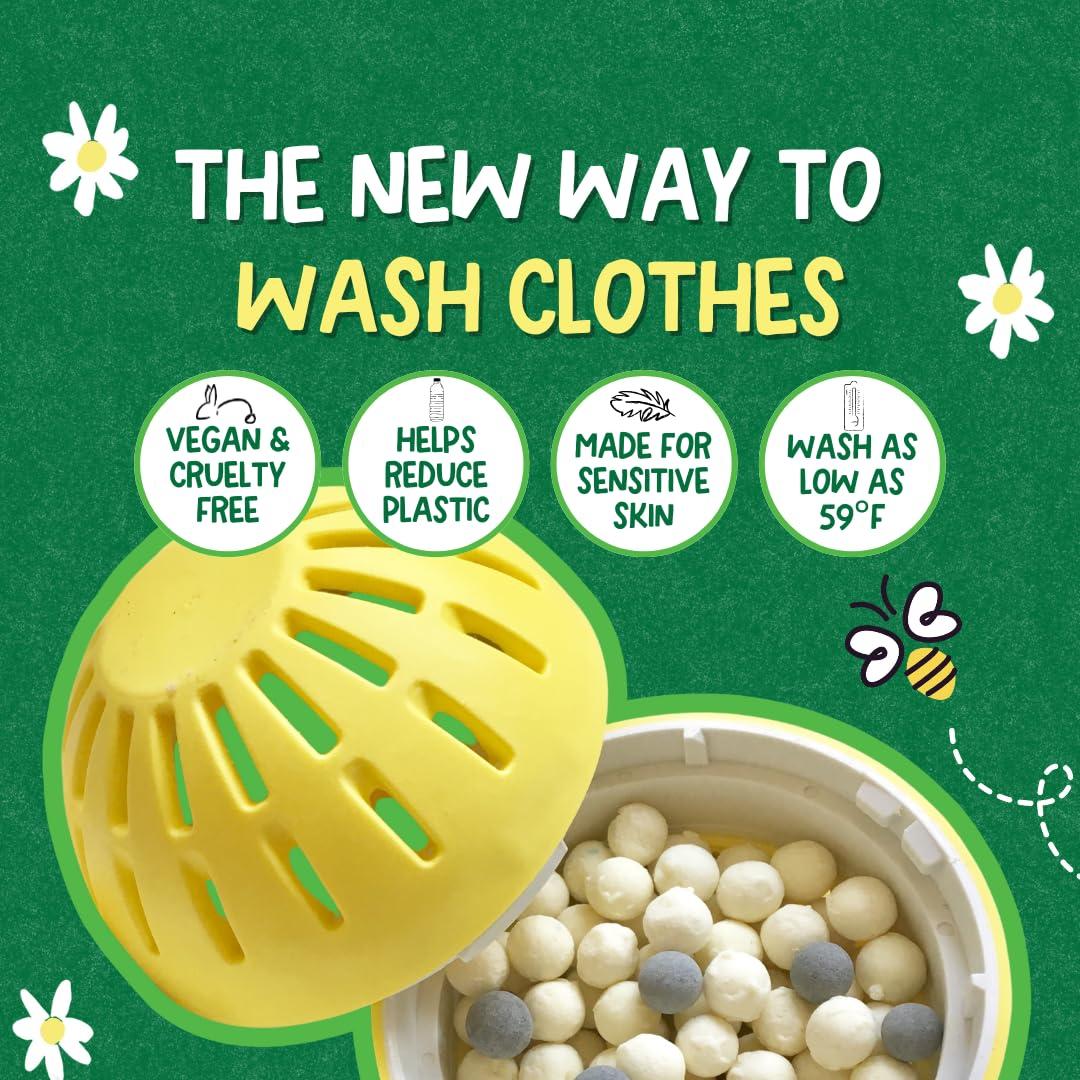 Ecoegg Ecoegg Laundry Egg | Detergent & Fabric Conditioner Replacement | Non bio, no enzymes, phosphates, bleach | Sensitive Skin | Orange Blossom 70 Washes (Fragrance Free)