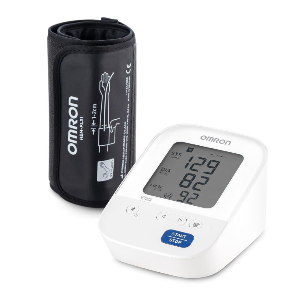 Omron Omron HEM 7156 T Digital Blood Pressure Monitor with 360 Accuracy Intelli Wrap Cuff for All Arm Sizes Accurate Measurements and Bluetooth Connectivity
