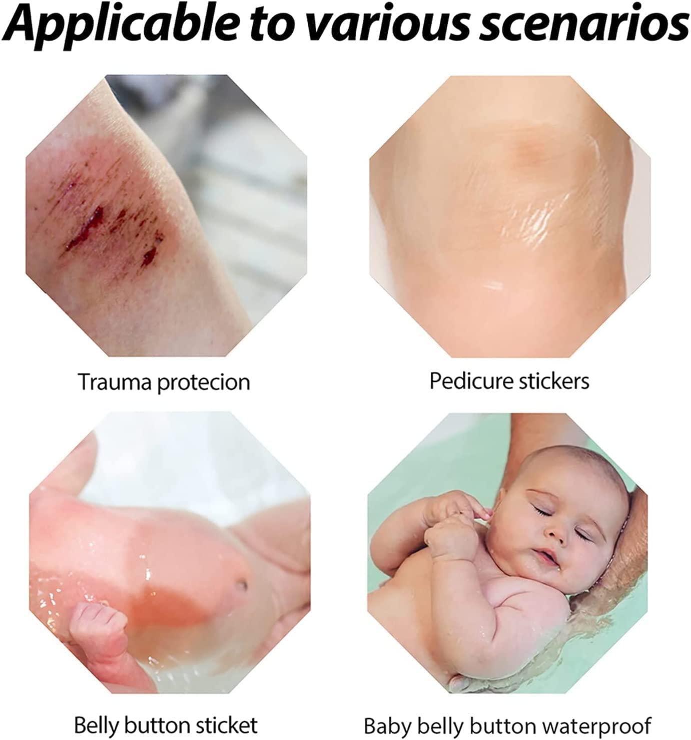 Bitnex Bitnex Baby Waterproof Ear Stickers,Newborn Baby Waterproof Ear Protection for Swimming, Showering and Other Water Sports Kids,Women Heel Invisible Foot Sticker, Plastic (20pcs)