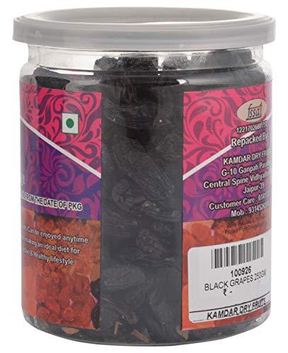 KAMDAR DRY FRUITS KAMDAR DRY FRUITS Black Grapes (Kala Angoor) Weight 250 Grams