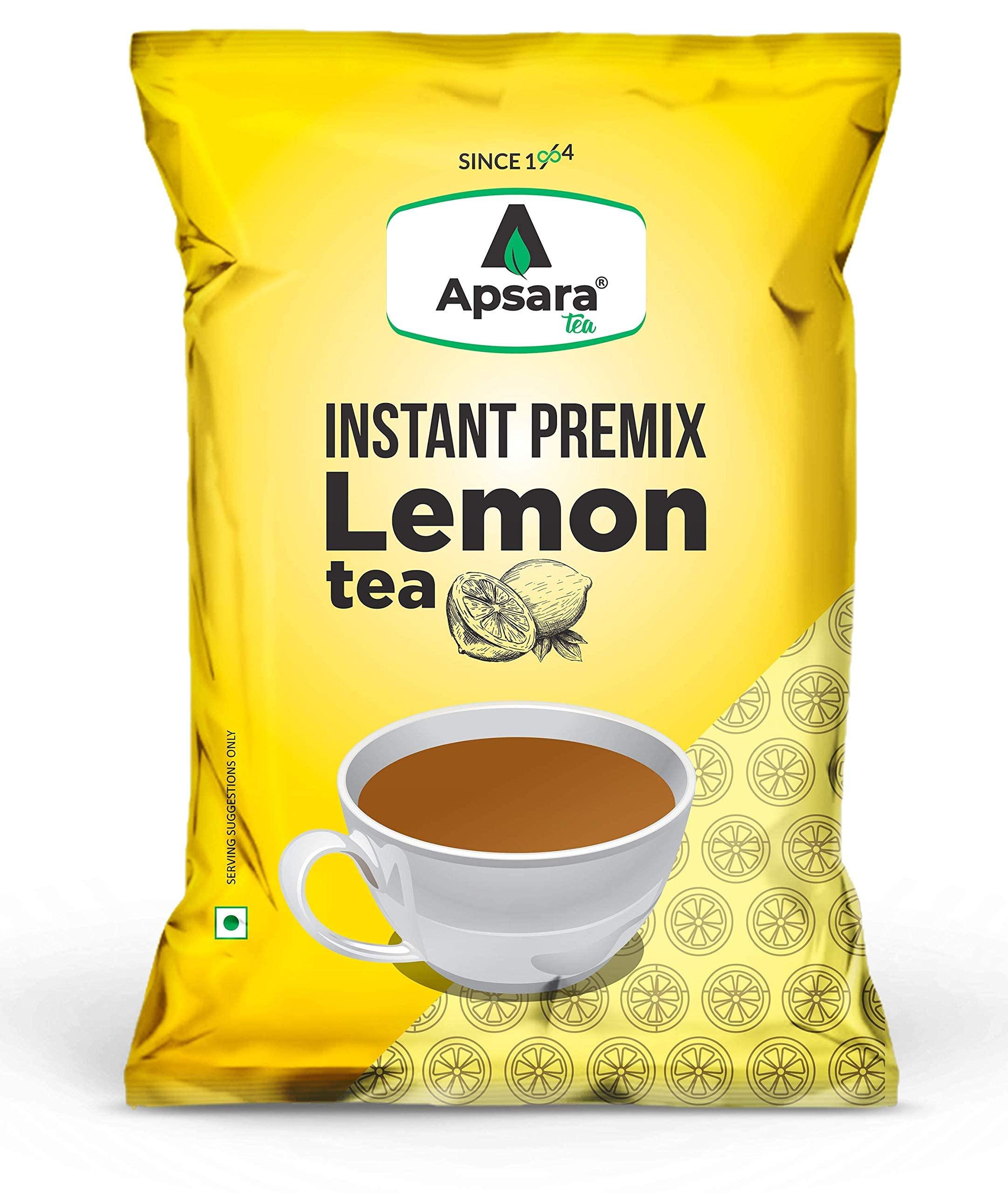 Apsara Tea Apsara Tea Instant Premix Lemon Ice Tea 1Kg | 2 In-1 Tea, Lemon Flavoured Iced Tea, And Hot Lemon Tea | Refreshing Summer Drink | Ready To Drink Ice And Hot Green Tea | Lemon Tea | Iced Tea