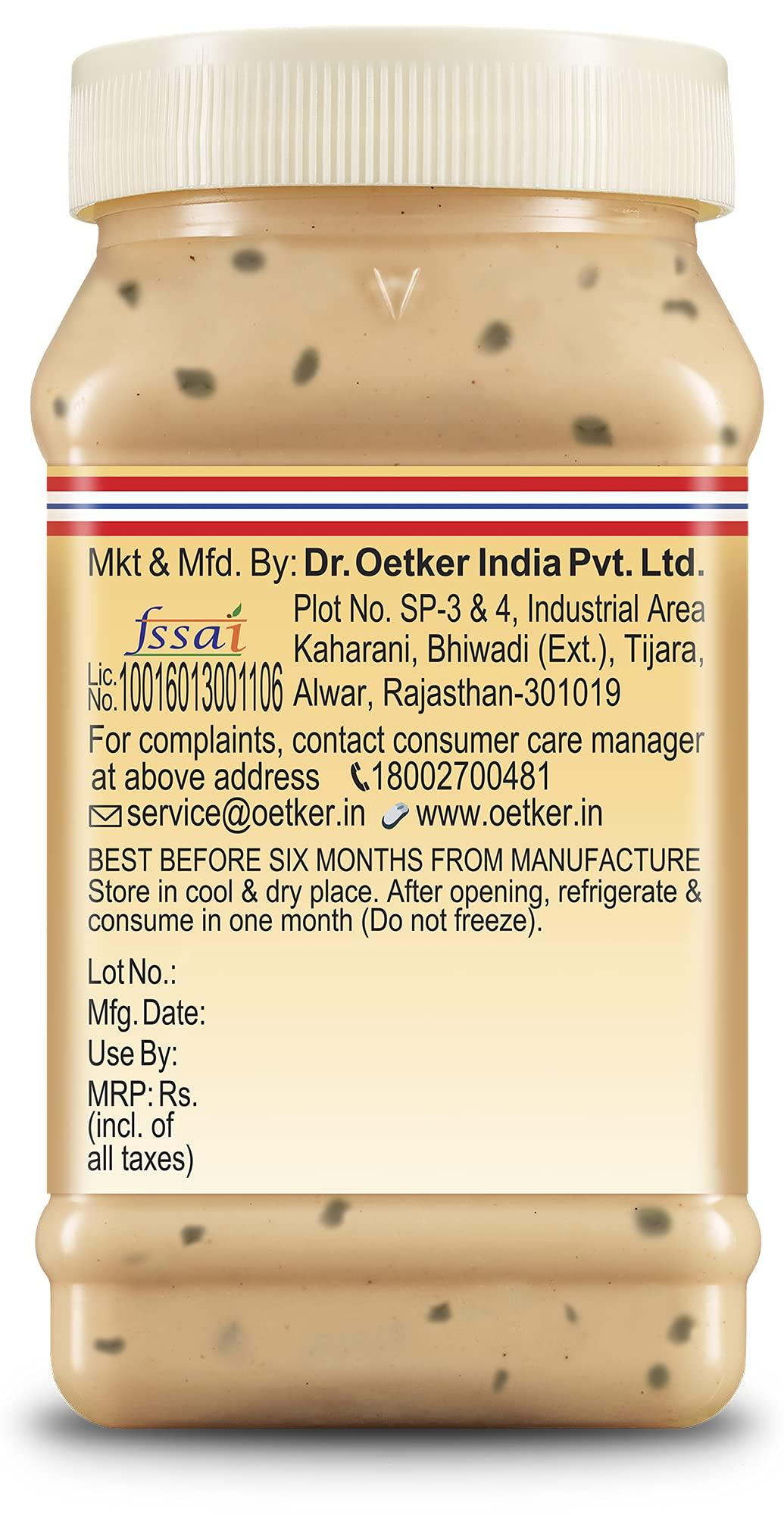 Dr. Oetker Dr. Oetker FunFoods Mayonnaise and Sandwich Spread Combo - Veg Mayo Original 250g, Cucumber & Carrot Sandwich Spread 250g and Thousand Island Sandwich Spread 250g