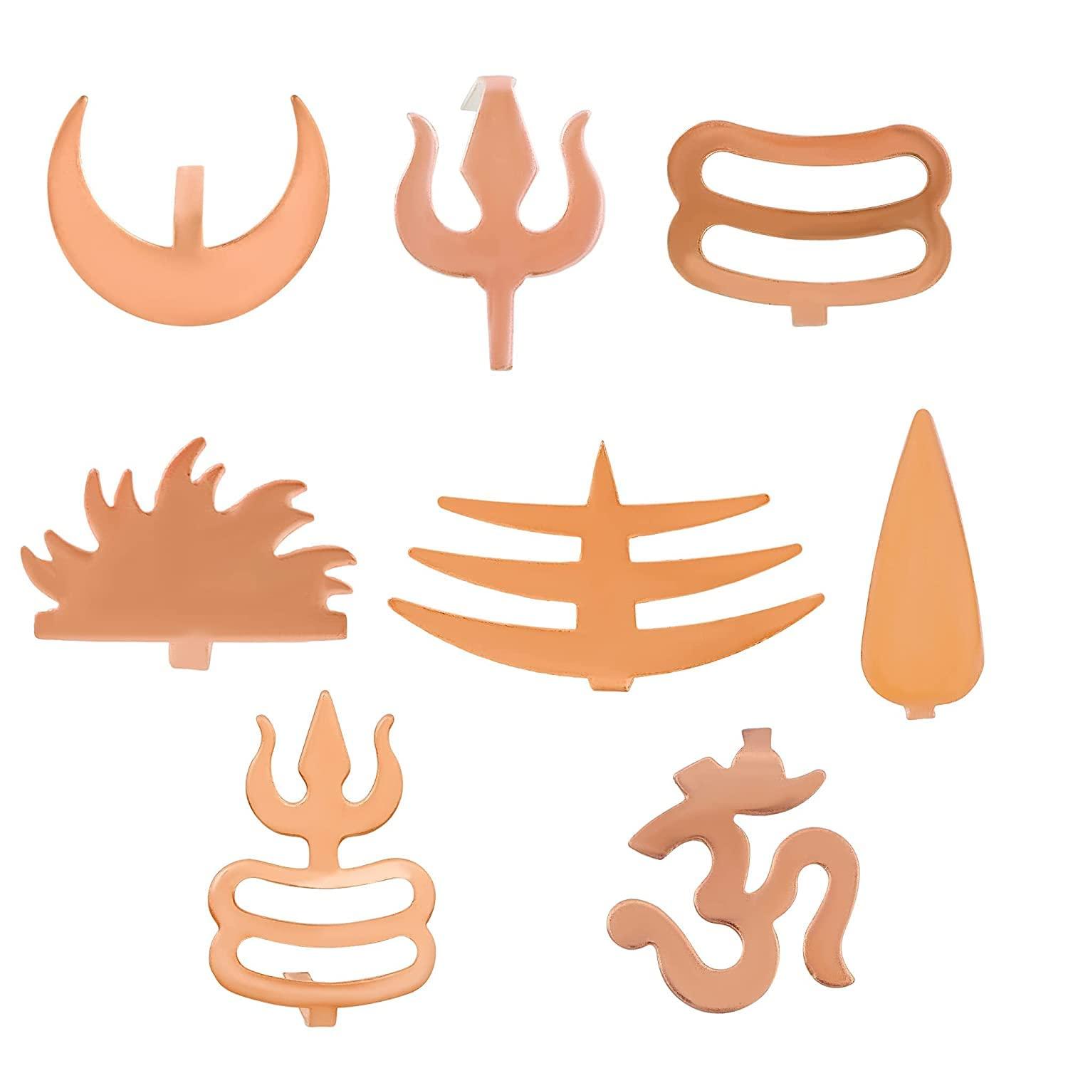 morir morir 8 Pack Spiritual Charm Forehead Tilak Teeka Puja Tool Applicator Puja item Tools Occasionally Deity Ornaments For Unisex (Small Size)