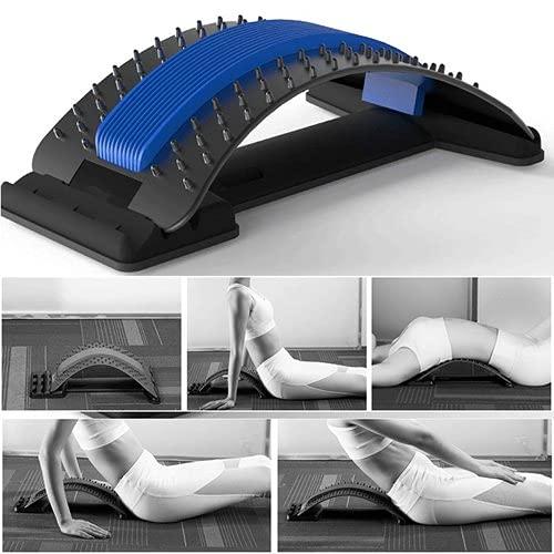JELLEX JELLEX Back Stretcher-Lower and Upper Back Pain Relief Lumbar Support Posture Corrector, Back Support Tool Spine Waist Pain Relax Fitness Tool for Office Chair and car back pain with pad Back Tool