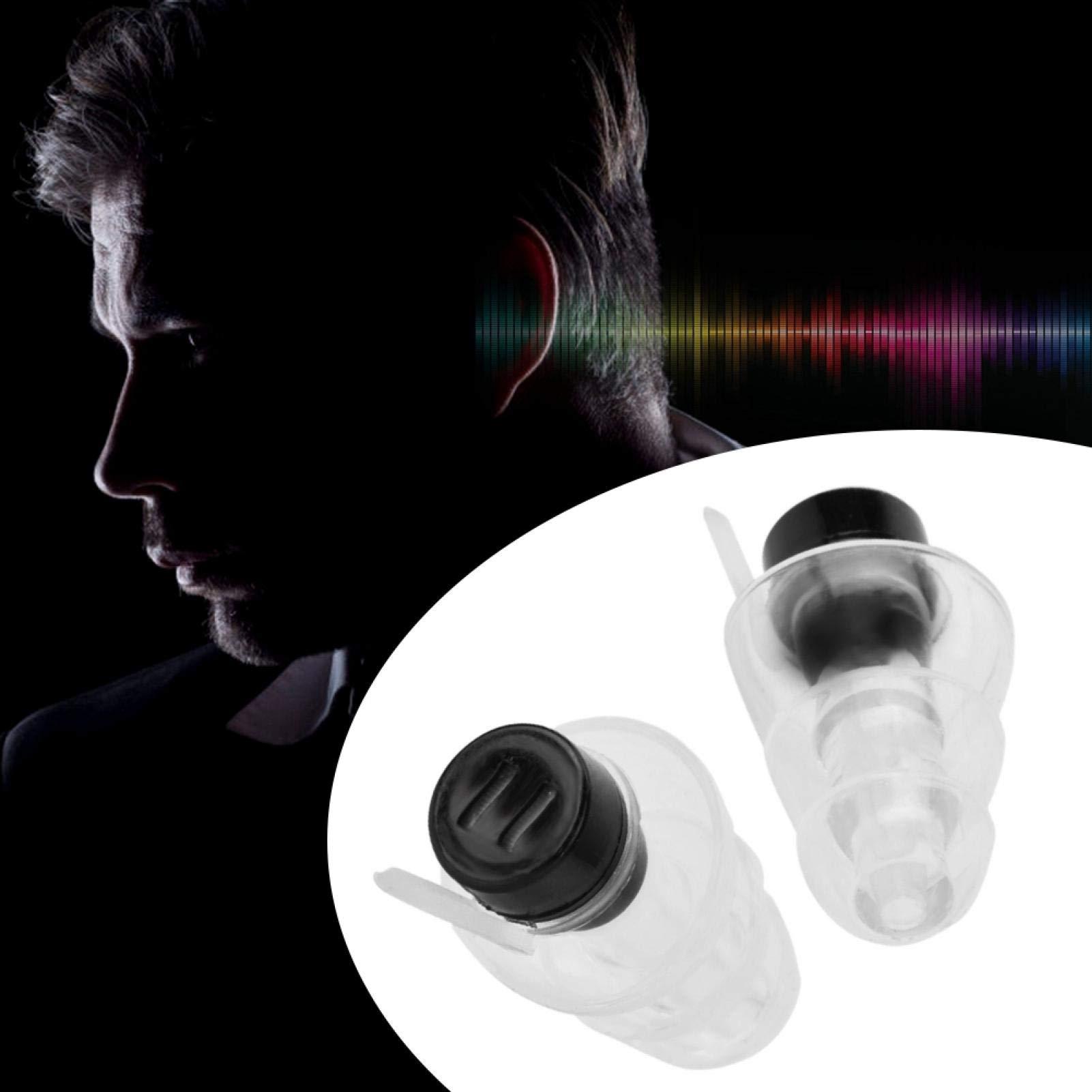 Dpofirs Earplugs, 27db Noice Reduction Rate Music Ear Plugs, High Fidelity for DJ Bars(black)
