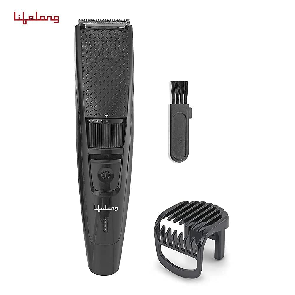 Lifelong Lifelong Trimmer- 45 Minutes Runtime; 20 Length Settings | Cordless, Rechargeable Trimmer with 1 Year Warranty (LLPCM13, Black)