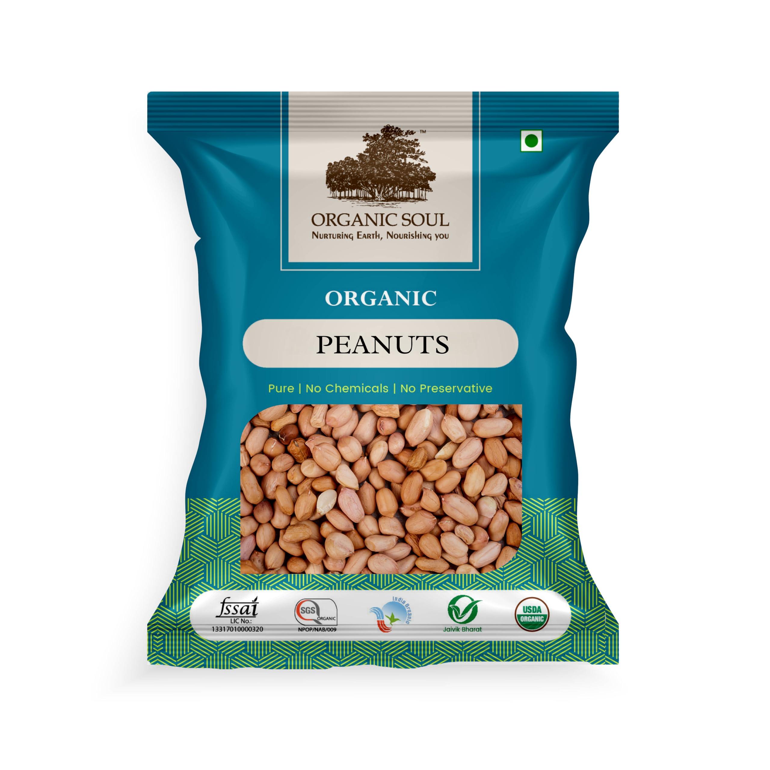 Organic Soul Organic Soul - Raw Peanuts | Moongphali | Groundnut | Chemical Free | Pesticides Free-450gm