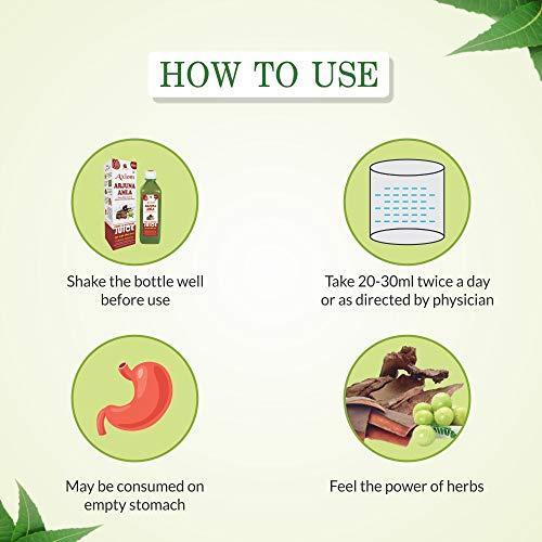 Axiom Axiom Arjuna Amla Juice 500ml | Natural Source of Calcium | Controls Blood Pressure | Control Cholesterol Level | No Added Sugar | 100% Natural WHO GMP Certified