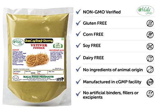 Generic MALA Vetiver Root Powder -200 GMS / Khus Khus powder / Vetiveria Zizanioides powder -200 gms