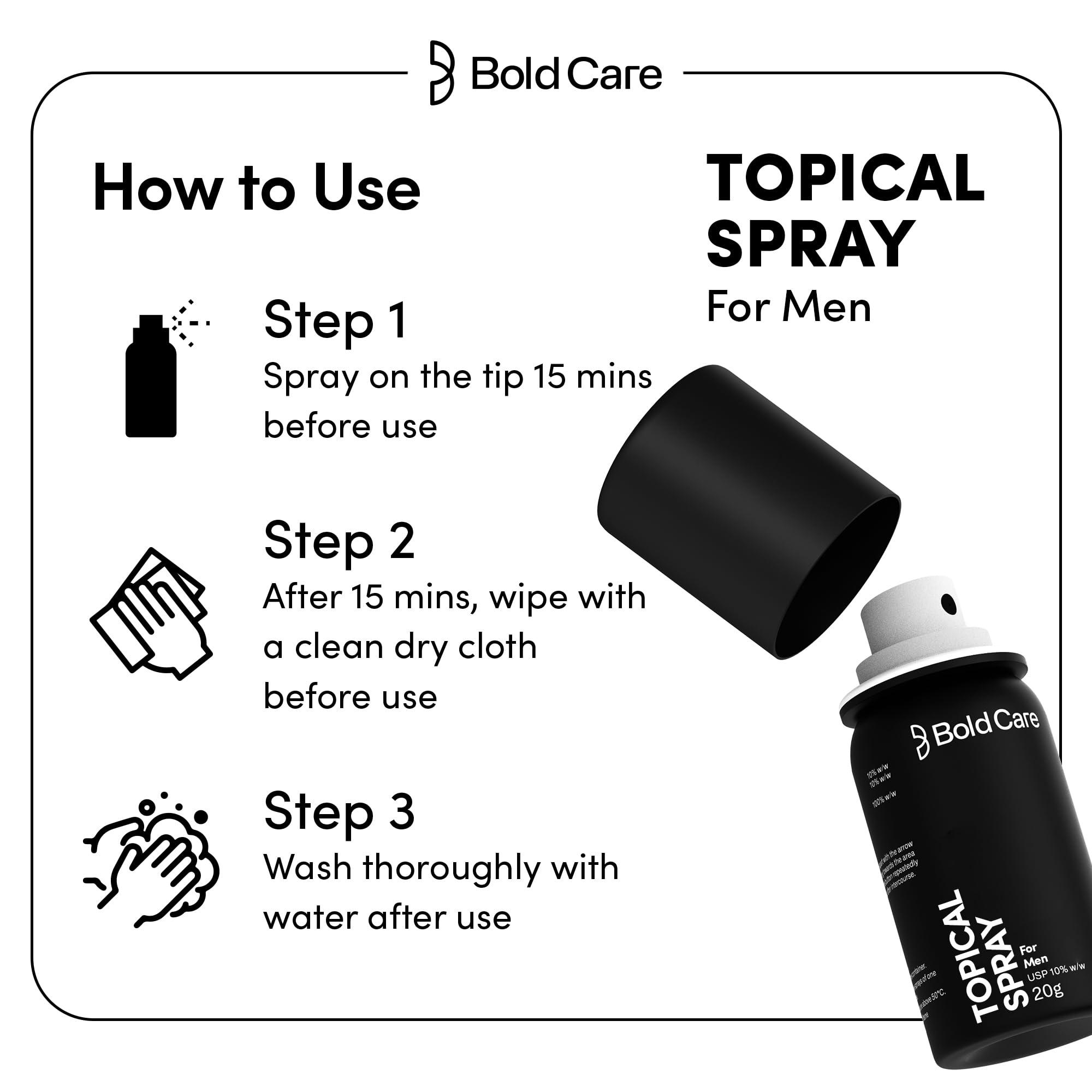 Bold Care Bold Care EXTEND Non-Transferable Spray for Men (Pack of 2)