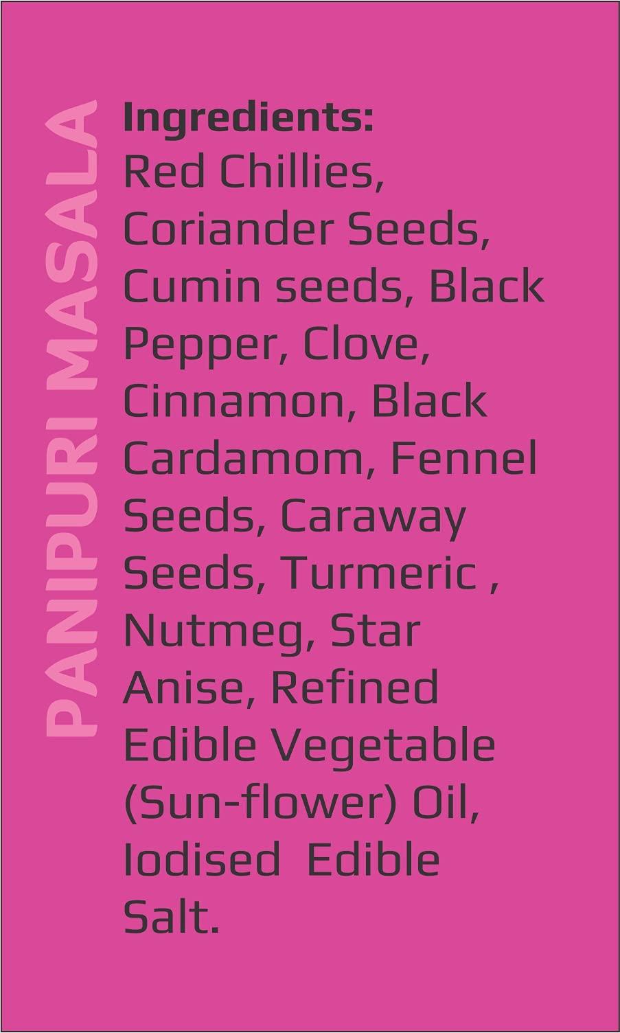 Pallavi's Spices Pallavi\'s Spices Kolhapuri Misal Masala, Panipuri Masala, Chat Masala and Sambar Masala, 200 grams (Combo of 4)