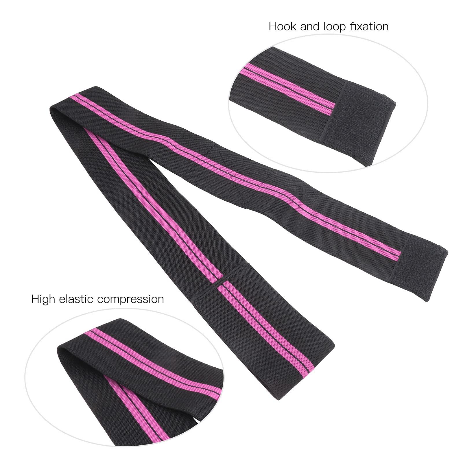Asixxsix Elbow Compression Sleeve, Adjustable Elastic Soft And Durable Breathable Elbow Brace for Sports for Elbow Protection(Black and purple two stripes)