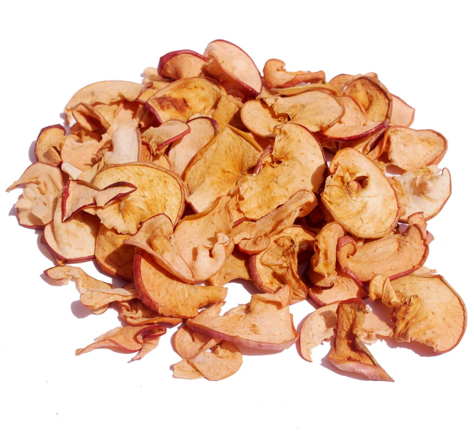 Vale Of Kashmir Vale Of Kashmir Apple Chips Slices Dried 100 gm in Food Grade Jar | Dry Apple 100% Natural No Added Flavours No Added Preservatives | Best Source of Fibre