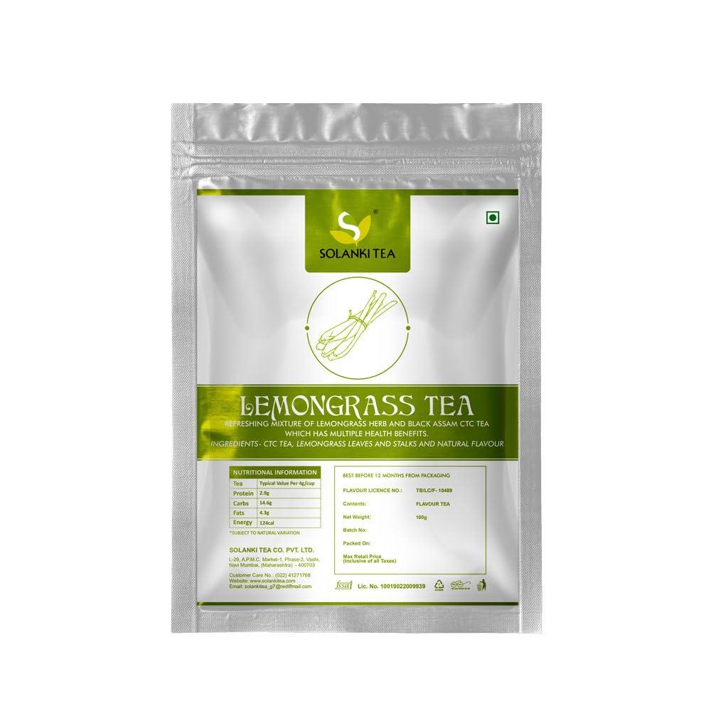 Generic Solanki Tea|LemonGrass tea masala|Lemon Grass chai patti|Lemongrass Flavour chai