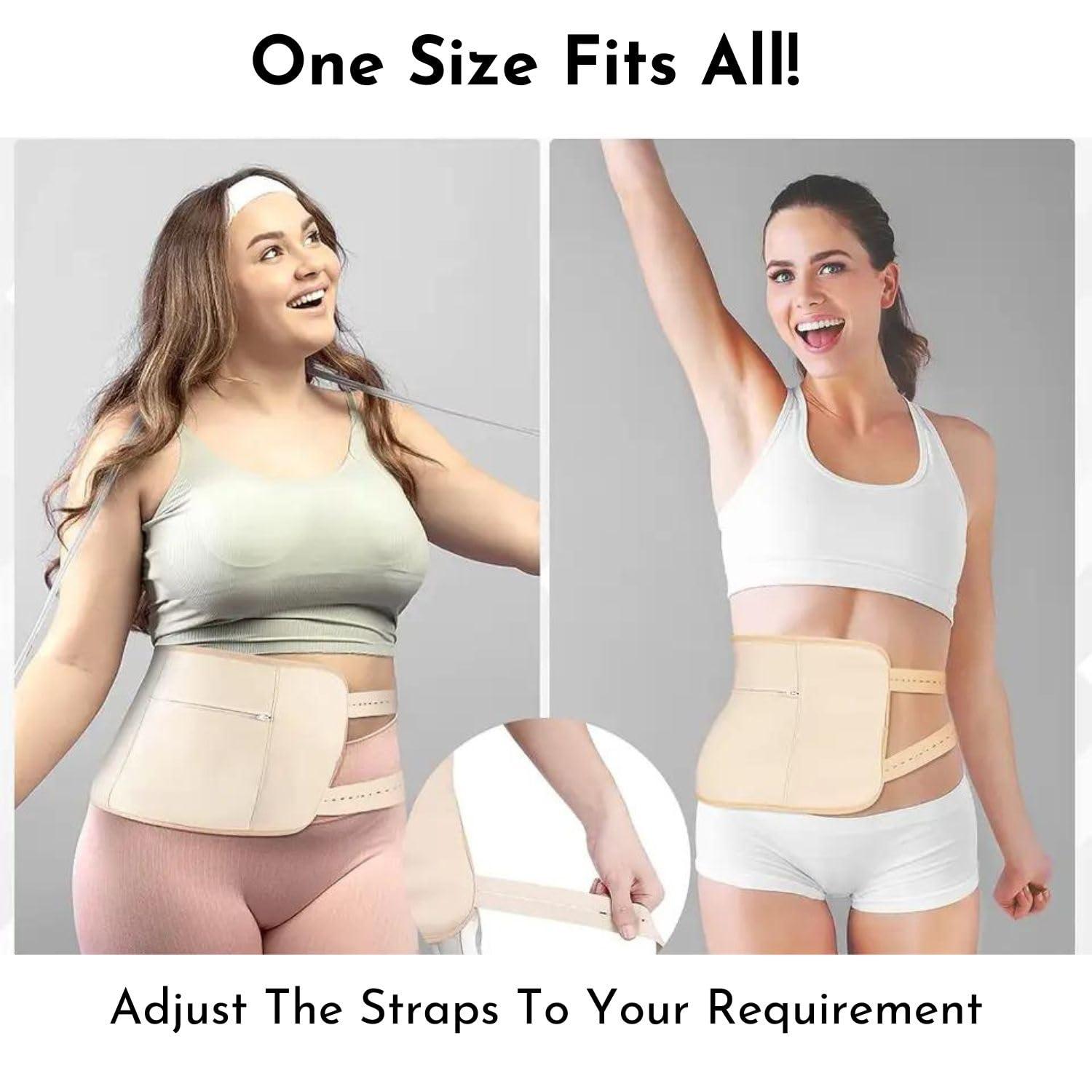 FittyFlux FittyFlux Castor Oil Wrap Pack for Liver Detox, Waist, Thyroid Neck & Insomnia, Absorbent Caster Oil Packs with Soft Organic Cotton and Elastic Strap, Anti Oil Leak Material (Khaki)