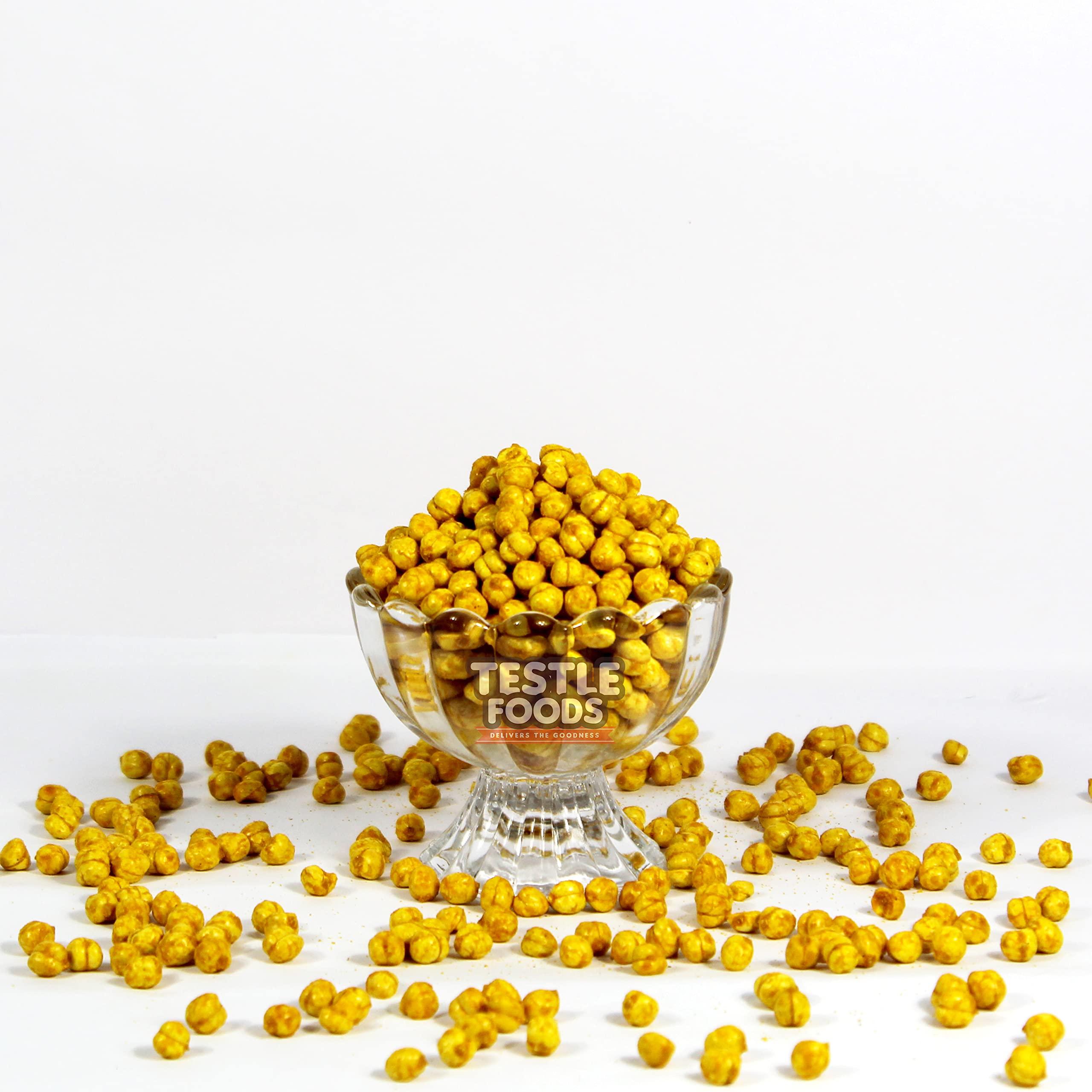 Testle Foods Testle Foods Roasted Haldi Chana | Tumeric Chickpeas | Healthy Snack | Bhuna Chana | 250.0 Grams