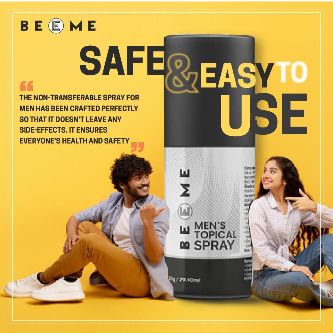 BEEME BEEME Topical Non-Transferable Spray for Men - Strawberry Flavour (Pack of 1)