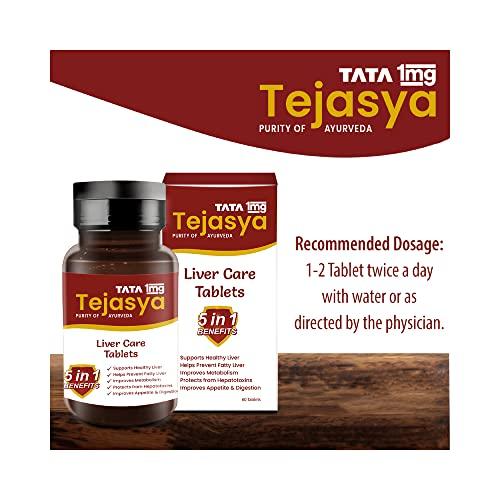 TATA 1mg Tata 1mg Tejasya Liver Care Tablets Helps In Improving Digestion And Appetite For Unisex (Pack Of 1)