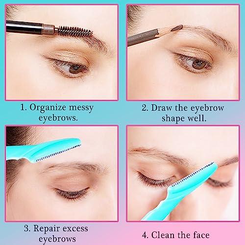 YHmall 12 Pcs Eyebrow Razors Precision Sharpness for Trimming and Shaping Eyebrows - Multipurpose Exfoliating Face Razor and Eyebrow Shaper