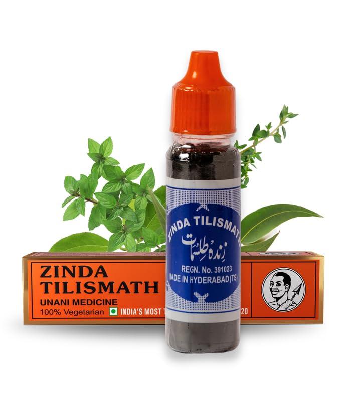 Zinda Tilismath Zinda Tilismath 15ml (Pack Of 2) Ayurvedic Herbal Remedy For Common Ailments & Immunity Booster, Nose Block Relief, Cough Relief or Stomach Pain Relief- Trusted Home Remedy for Internal & External Use