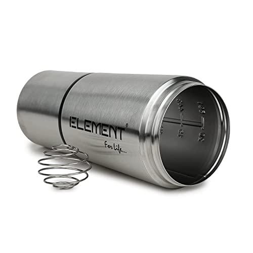 Upheavel Upheavel ELEMENT Protein Shakes Smoothies Supplements Gym Steel Shaker Bottle, Set of 1, Black, 750ml