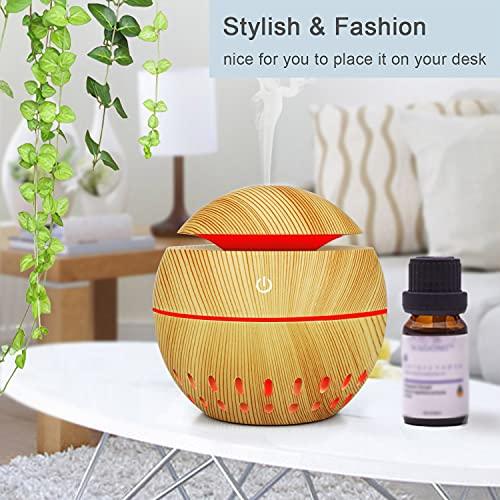 Layfuz Mini Aromatherapy Essential Oil Diffuser Humidifier Aroma Diffuser with LED Night Lights Mist Humidifier for Bedroom Home Office